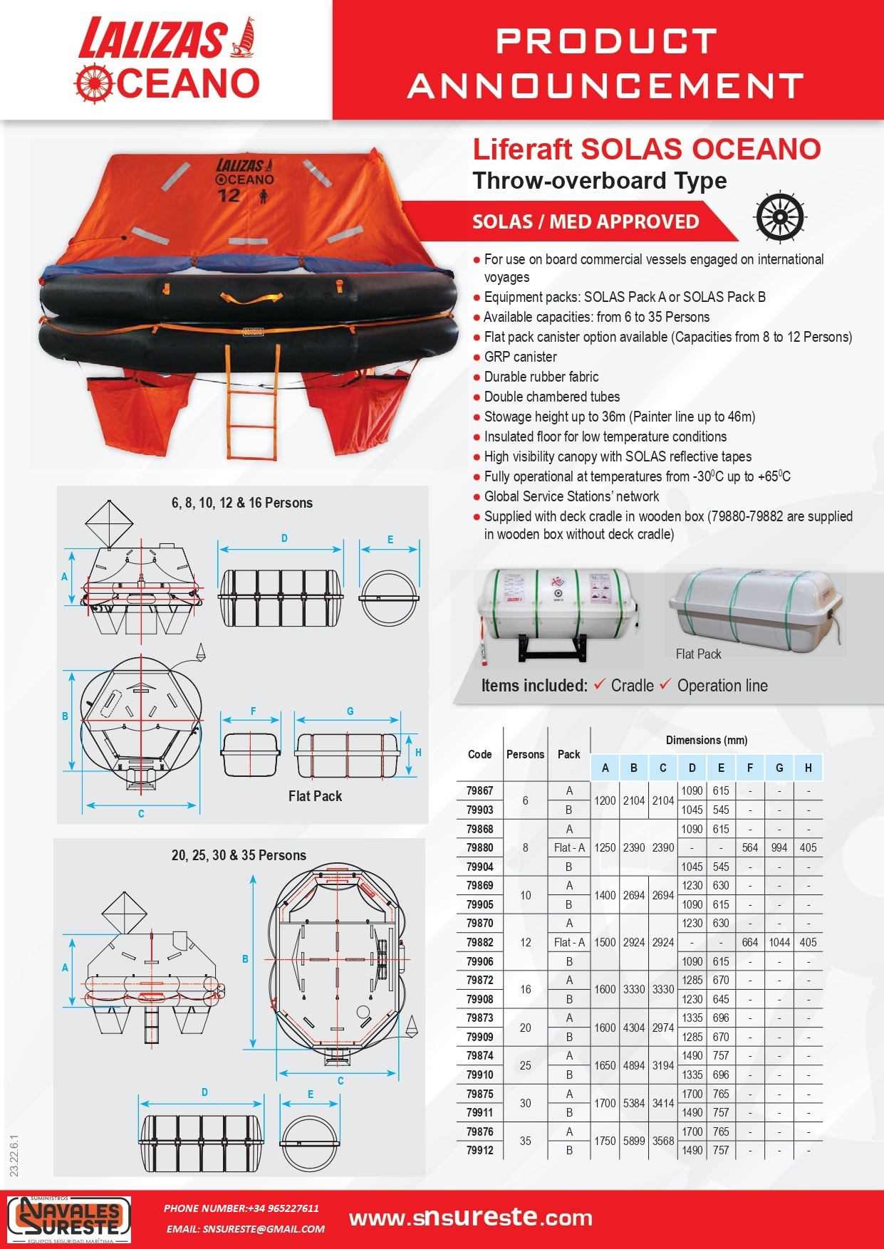 Brochure_Lalizas_Liferaft_Solas_OCEANO_ENGLISH